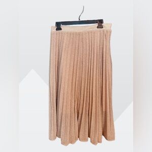 Pleated Shimmer Skirt